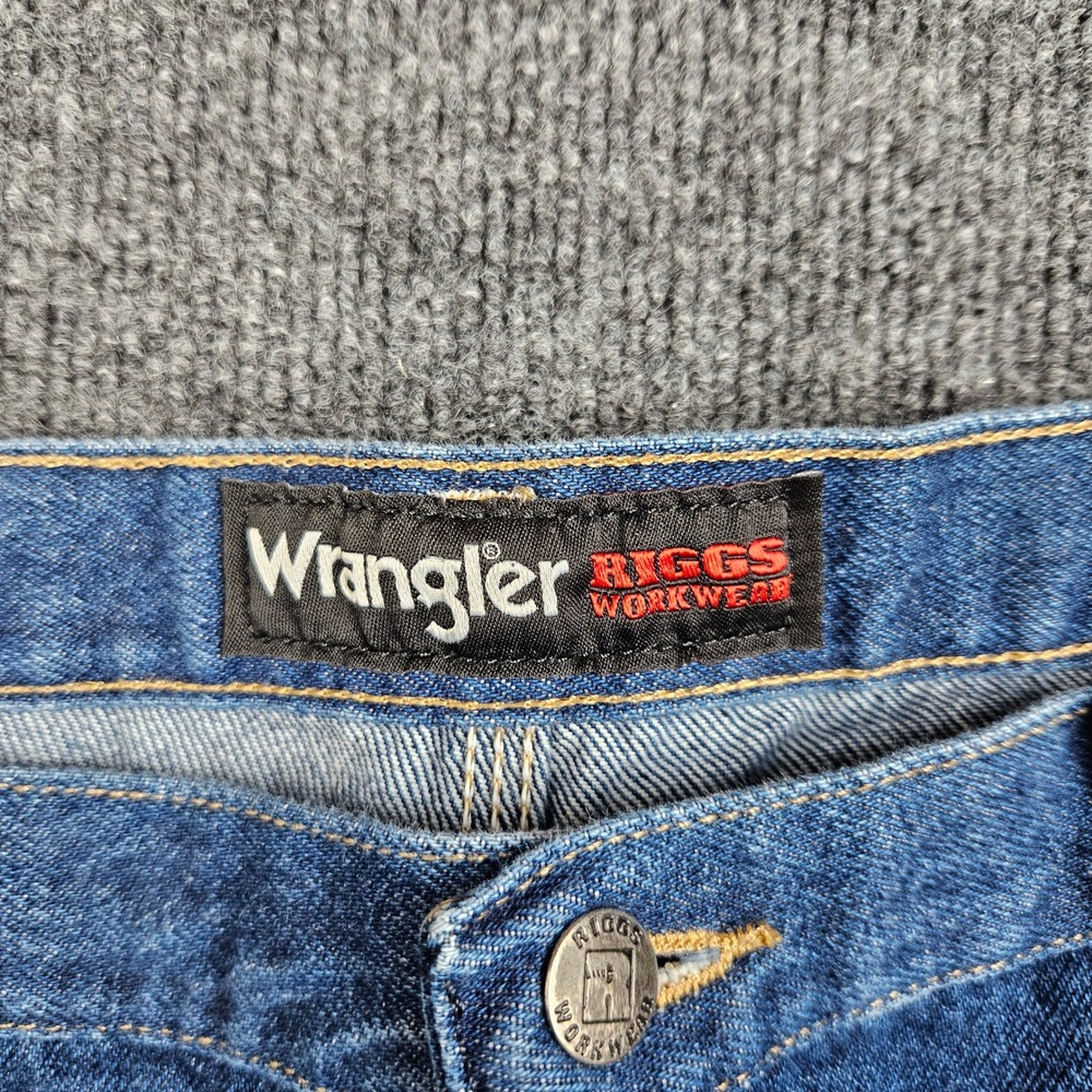 Wrangler Riggs Workwear Relaxed Fit Jean Men 42x30(40x29) Straight Leg Dark Wash - Picture 2 of 11